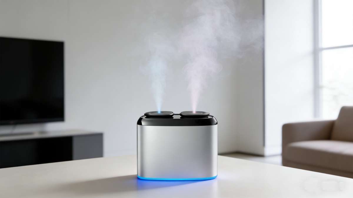 Dual Nozzle Waterless Essential Oil Diffuser with Bluetooth App HYS-05P